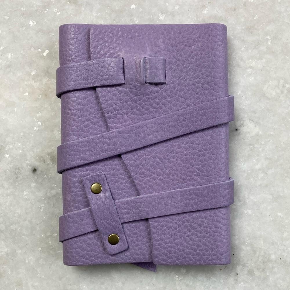 PLG 🦄 small leather wrap journal